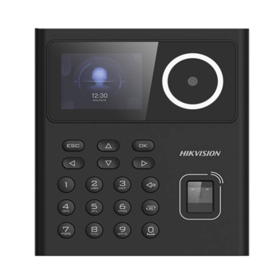 Máy chấm công, kiểm soát ra vào nhận diện khuôn mặt và vân tay HIKVISION DS-K1T320MFWX